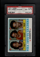 1973-74 Topps #158 NBA ASSIST LEADERS PSA 8 NM-MT  NATE ARCHIBALD  DAVE BING  LENNY WILKENS